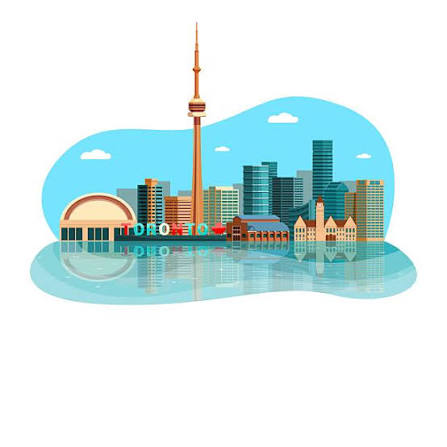 Toronto skyline illustration